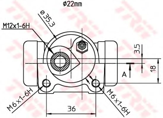TRW BWH187 Wheel Brake Cylinder